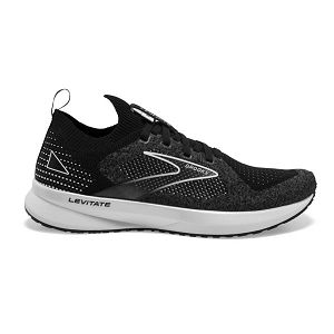 Brooks Levitate StealthFit 5 Womens Road Running Shoes Black/Grey/White | USA-QTN072634